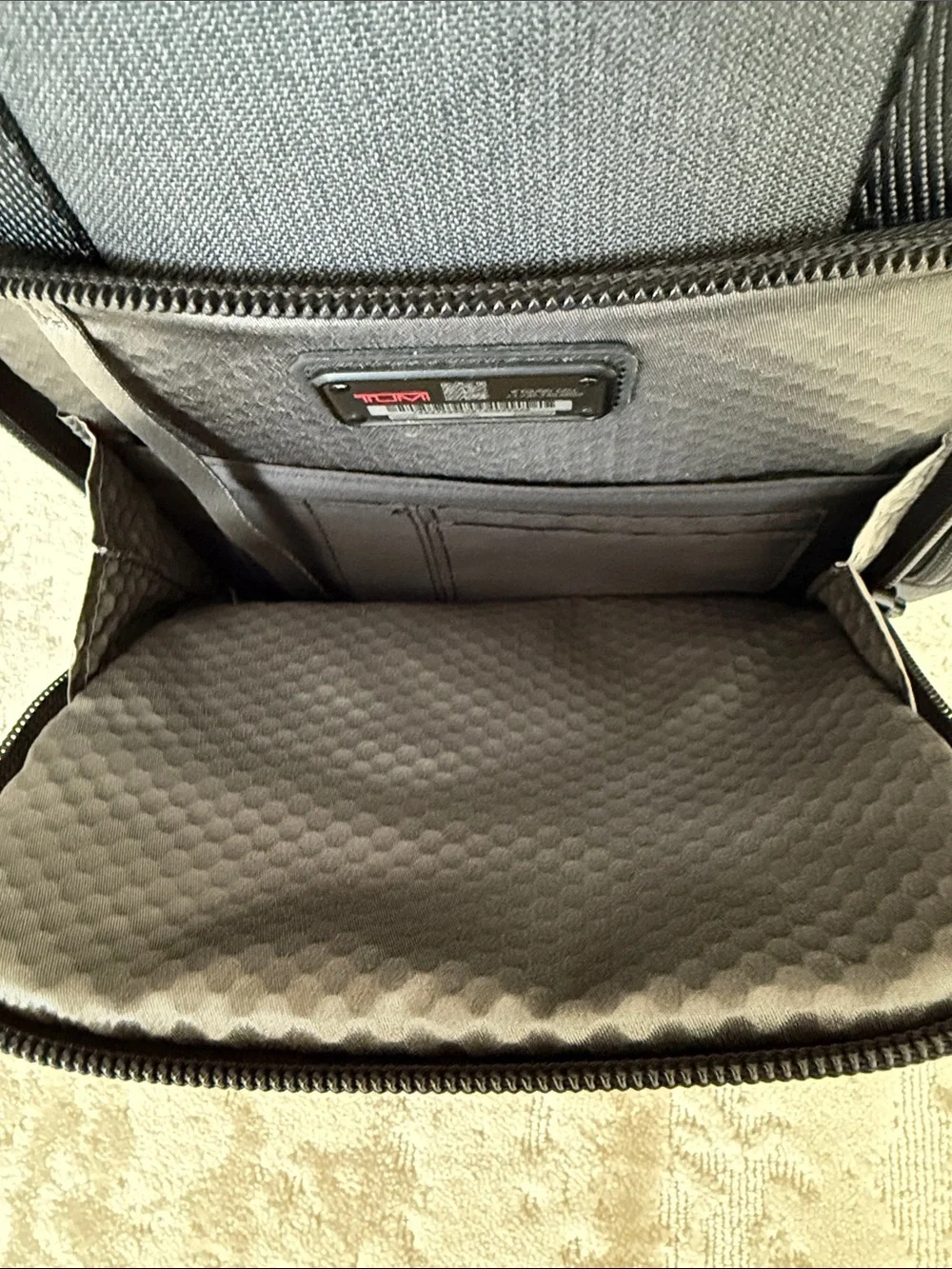 TUMI Bravo Deluxe Backpack Black Ballistic Nylon Leather Laptop Travel Bag 17”